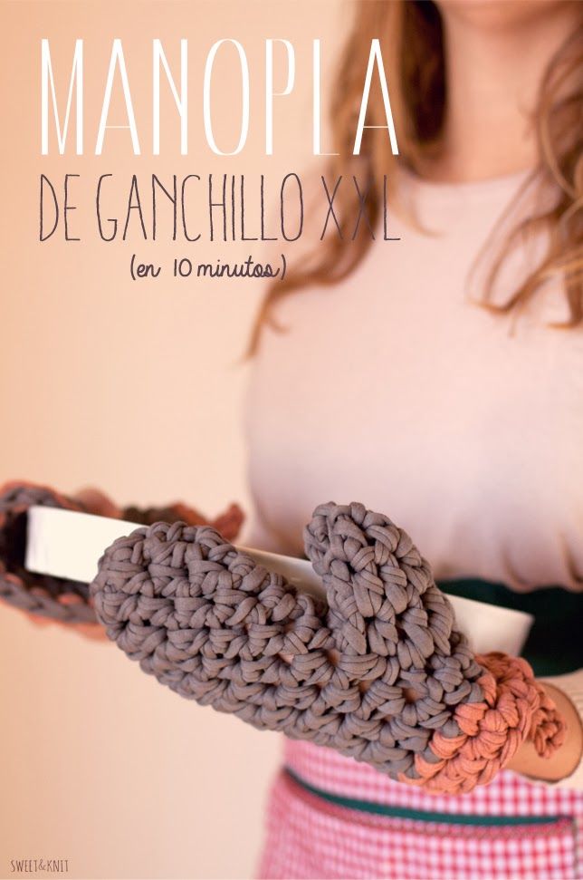 Tutorial de Manopla de Ganchillo XXL (en 10 minutos)