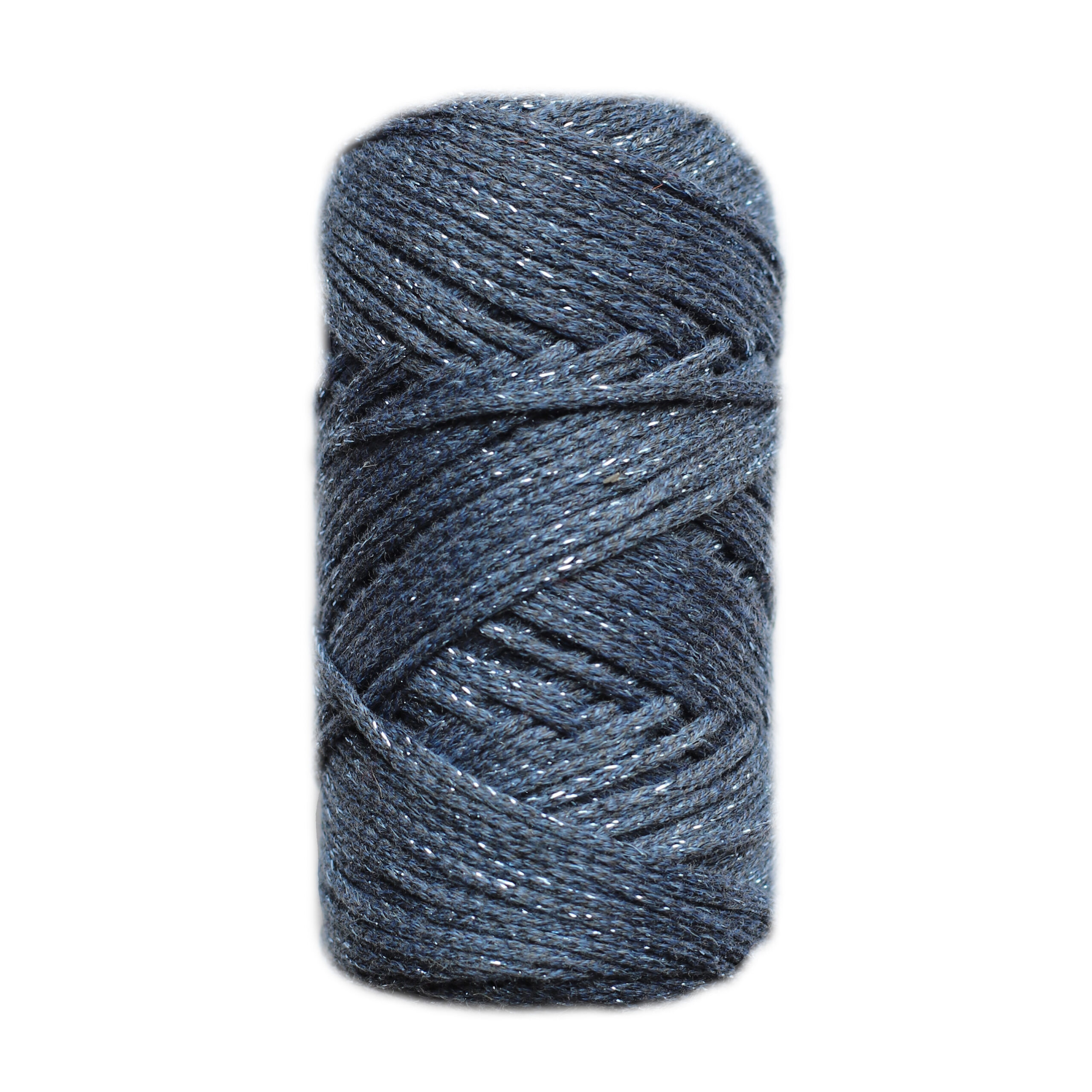 Cotton Air Glitter. Color Índigo