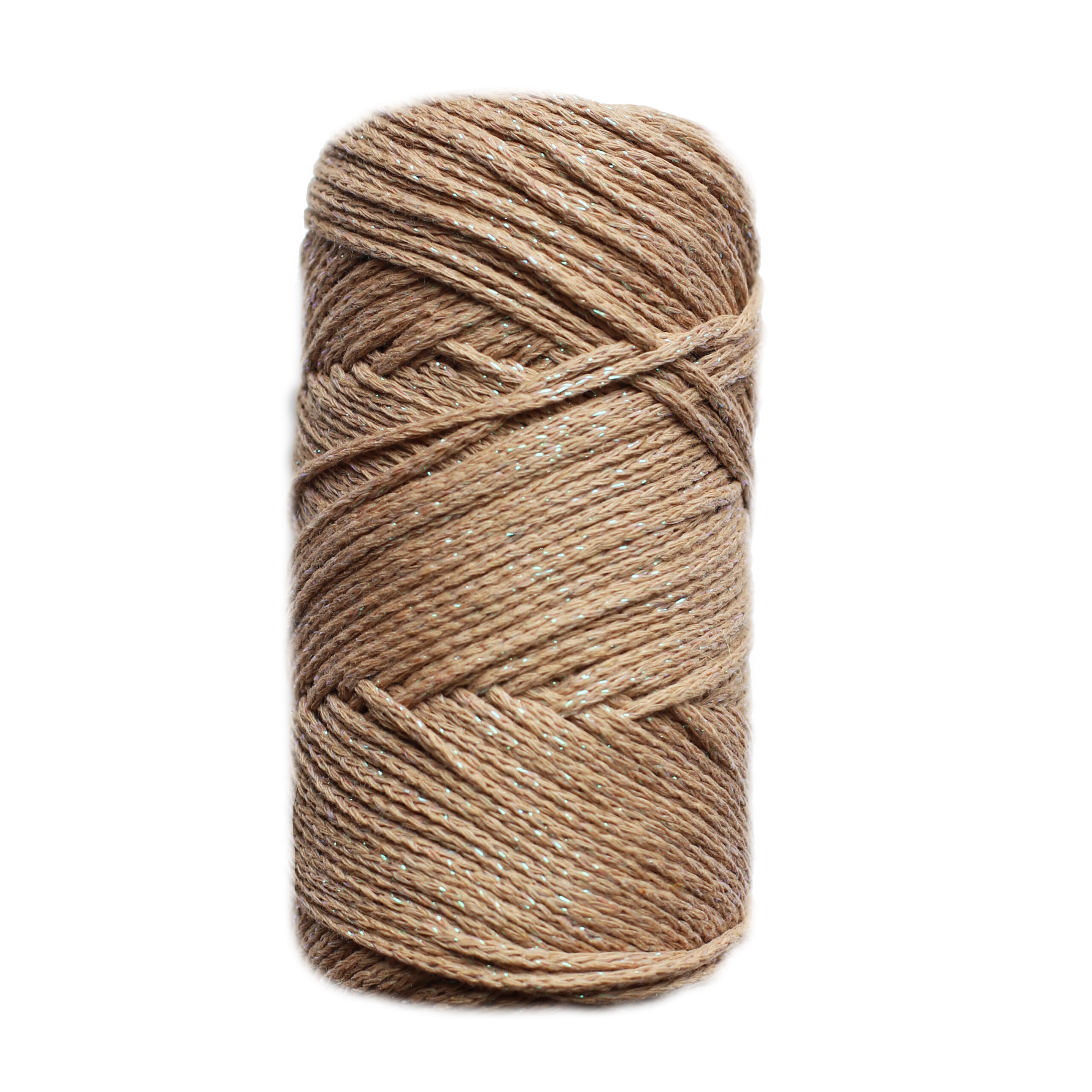 Cotton Air Glitter. Color Camel