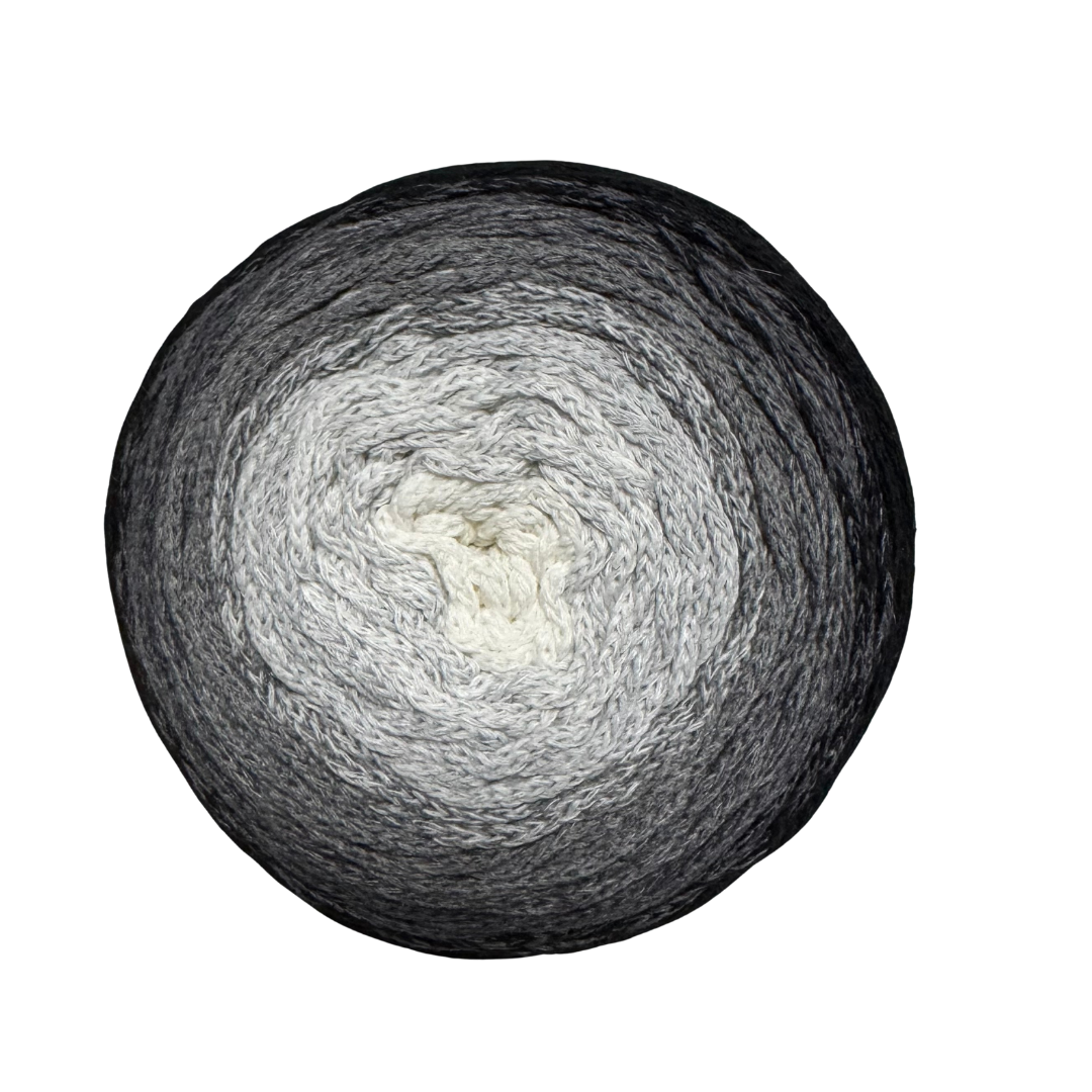 Cotton Air Cake. Color 07 Negro - Gris - Blanco