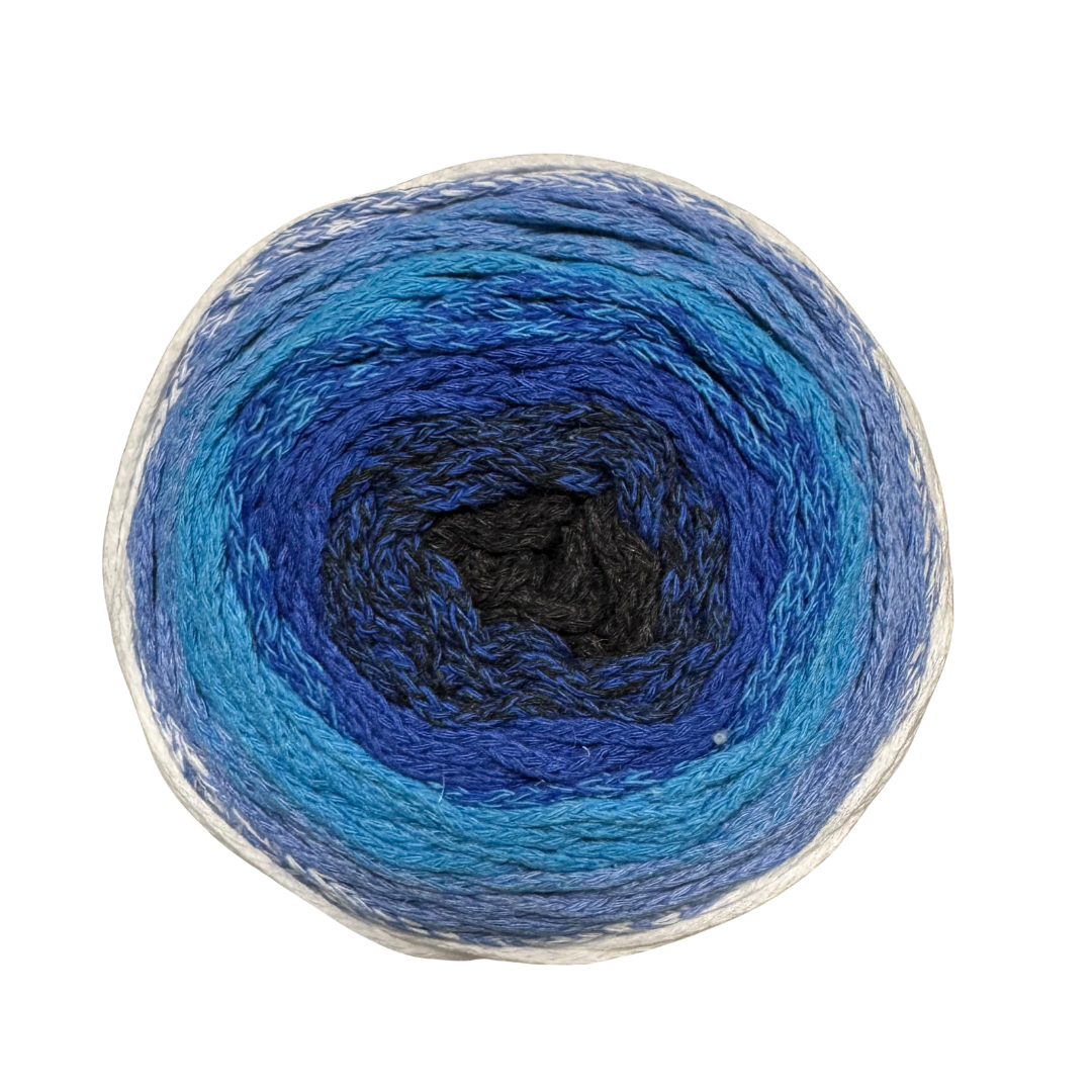 Cotton Air Cake. Color 08 Blanco - Azules