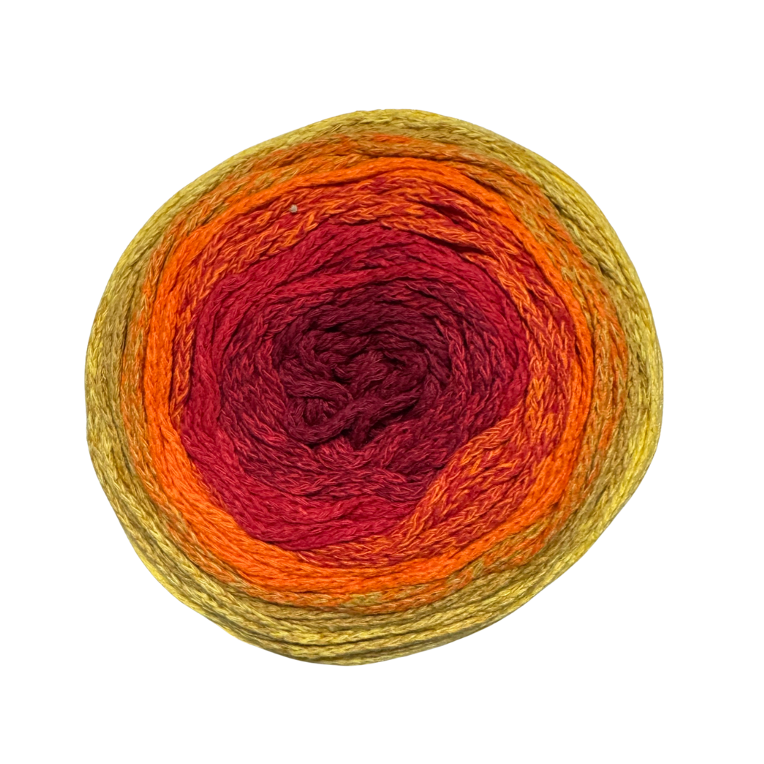 Cotton Air Cake. Color 09 Amarillo - Naranja - Rojo