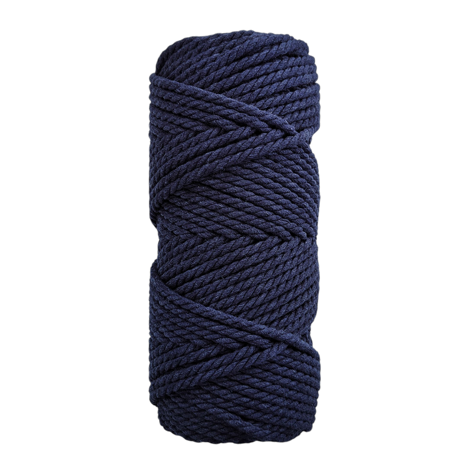 Bobina Macramé Color Índigo. 5 mm