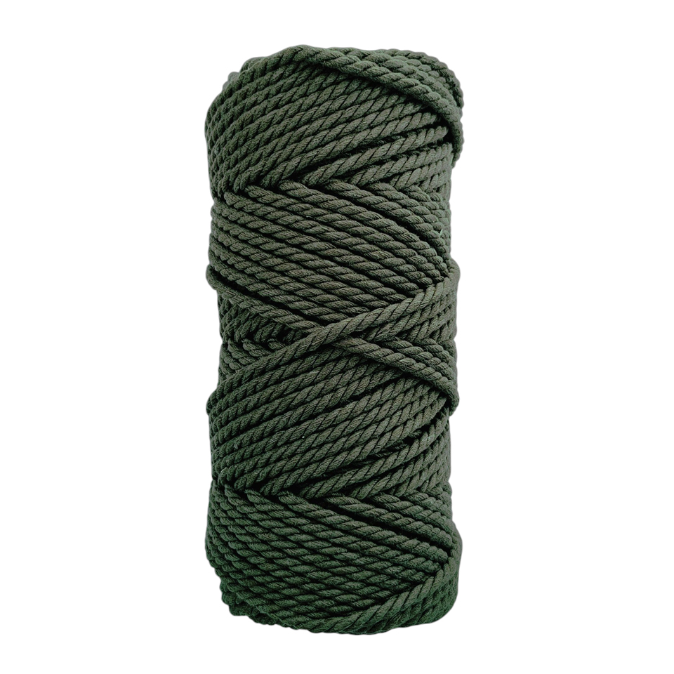 Bobina Macramé Color Kaki. 5 mm