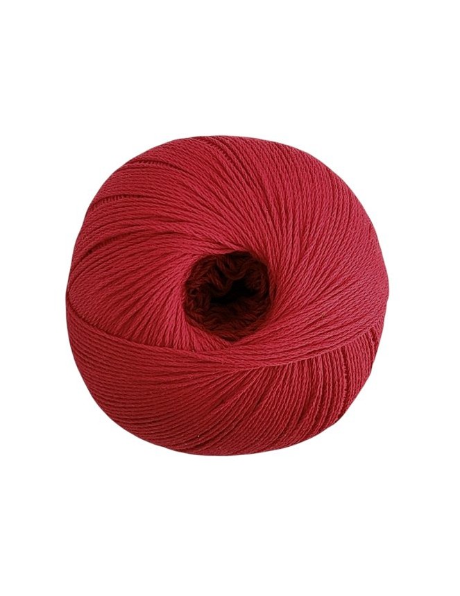Algodón Peinado M Color Rojo. Aguja 2/3 mm