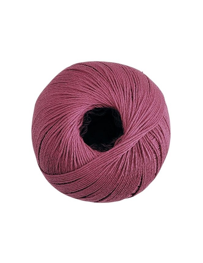 Algodón Peinado M Color Malva. Aguja 2/3 mm